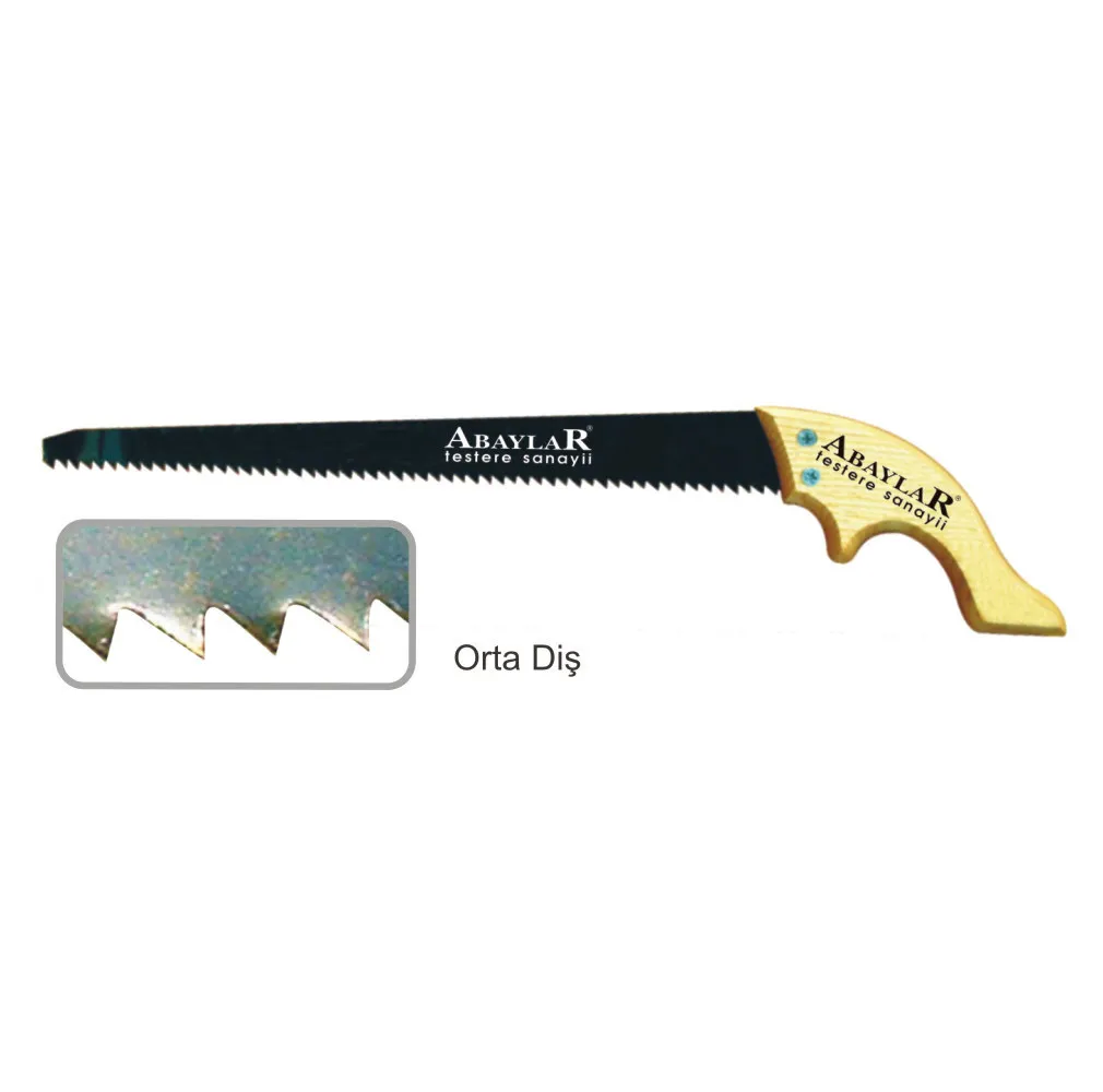 Lar Orta Diş Bağ Testere 35 Cm - Ahşap Sap - Lisinya Lar Orta Diş Bağ Testere 35 Cm - Ahşap Sap - Lisinya