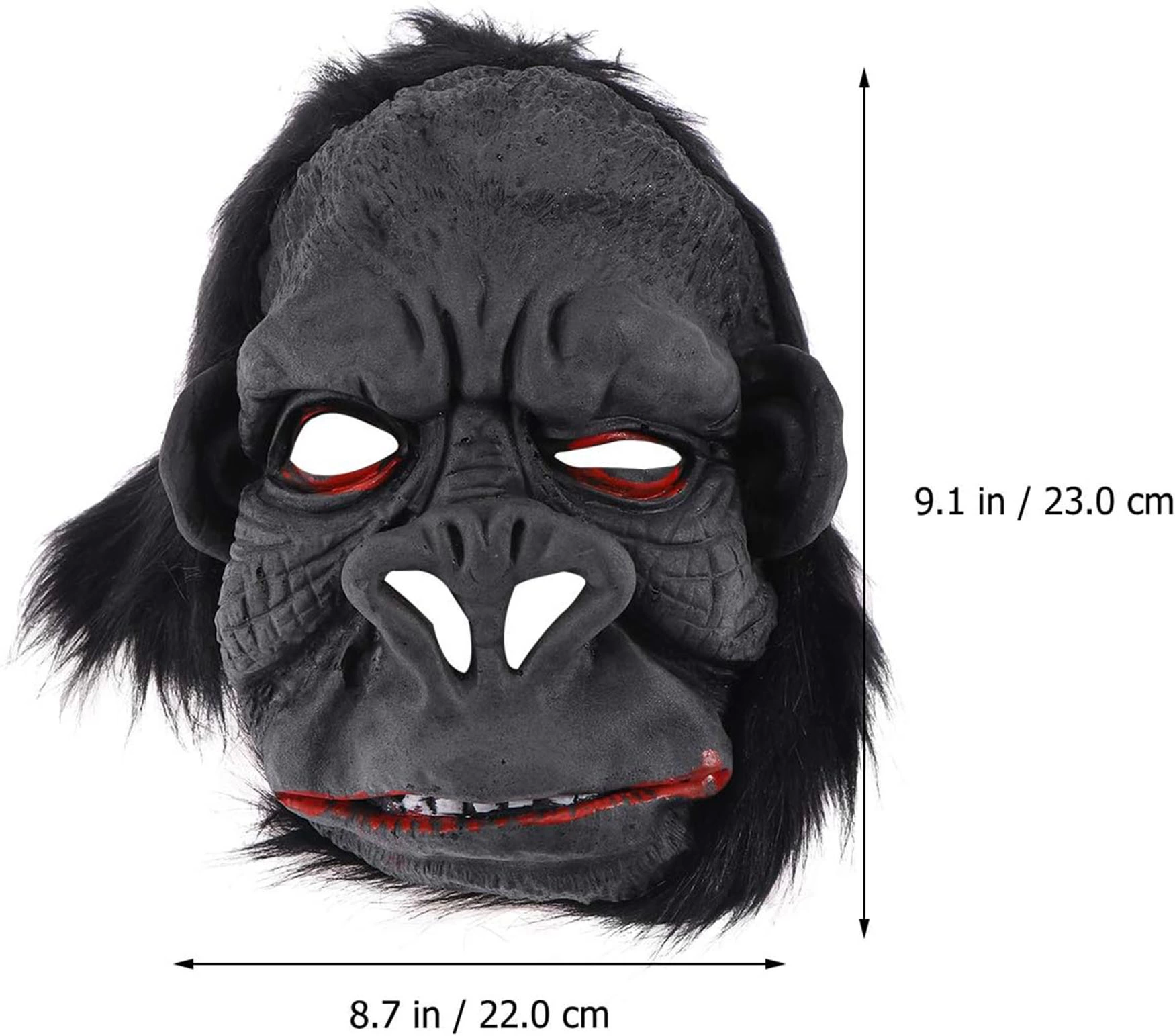 Lateks Goril Maskesi Maymun Maskesi Et Maskesi Orangutan Siyah Saçlı 1 No - Lisinya Lateks Goril Maskesi Maymun Maskesi Et Maskesi Orangutan Siyah Saçlı 1 No - Lisinya