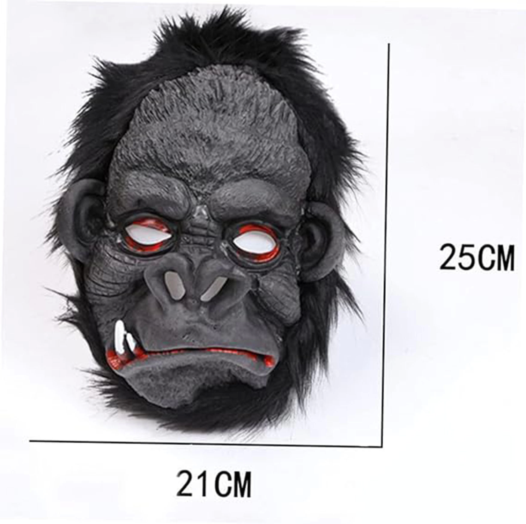 Lateks Goril Maskesi Maymun Maskesi Et Maskesi Orangutan Siyah Saçlı 4 No - Lisinya Lateks Goril Maskesi Maymun Maskesi Et Maskesi Orangutan Siyah Saçlı 4 No - Lisinya