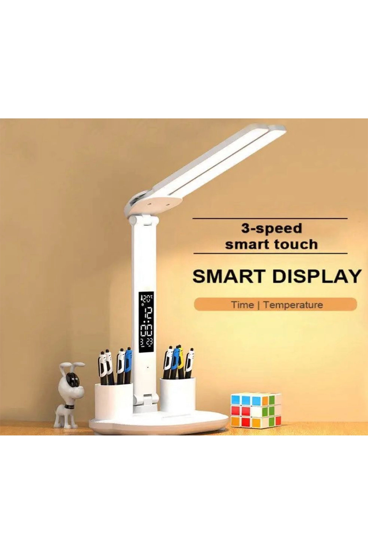 Led Dokunmatik Katlanabilir Masa Lambası Takvim Sıcaklık Saat Şarjlı Masa Lambası - Lisinya Led Dokunmatik Katlanabilir Masa Lambası Takvim Sıcaklık Saat Şarjlı Masa Lambası - Lisinya