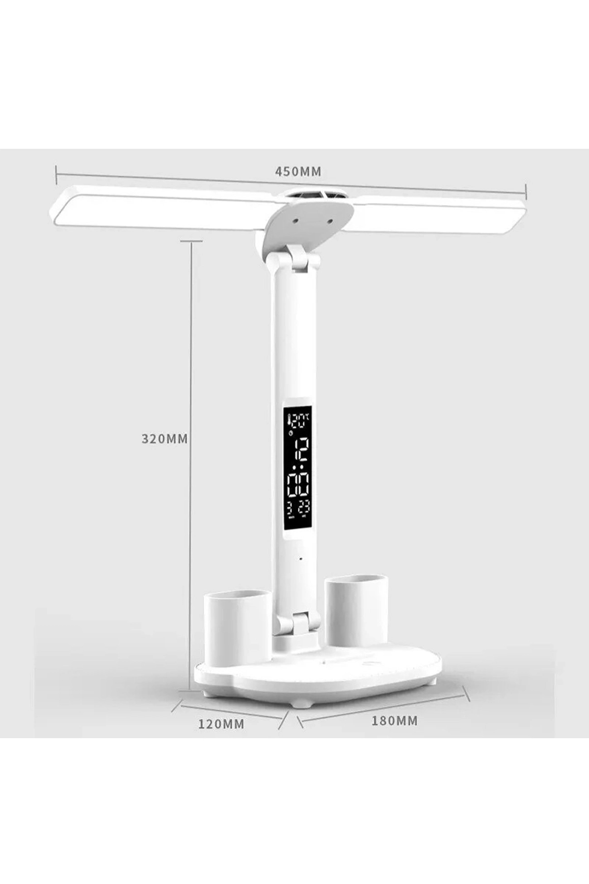 Led Dokunmatik Katlanabilir Masa Lambası Takvim Sıcaklık Saat Şarjlı Masa Lambası - Lisinya Led Dokunmatik Katlanabilir Masa Lambası Takvim Sıcaklık Saat Şarjlı Masa Lambası - Lisinya
