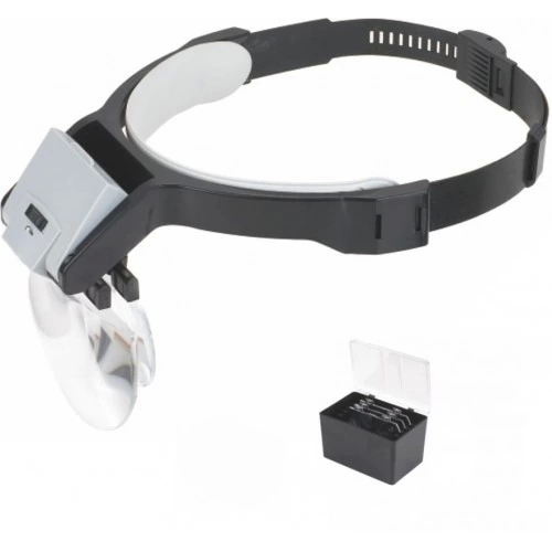 Lens Takmalı 5 Lenslı , Led Lambalı Şapka Tip Büyüteç - Lisinya Lens Takmalı 5 Lenslı , Led Lambalı Şapka Tip Büyüteç - Lisinya