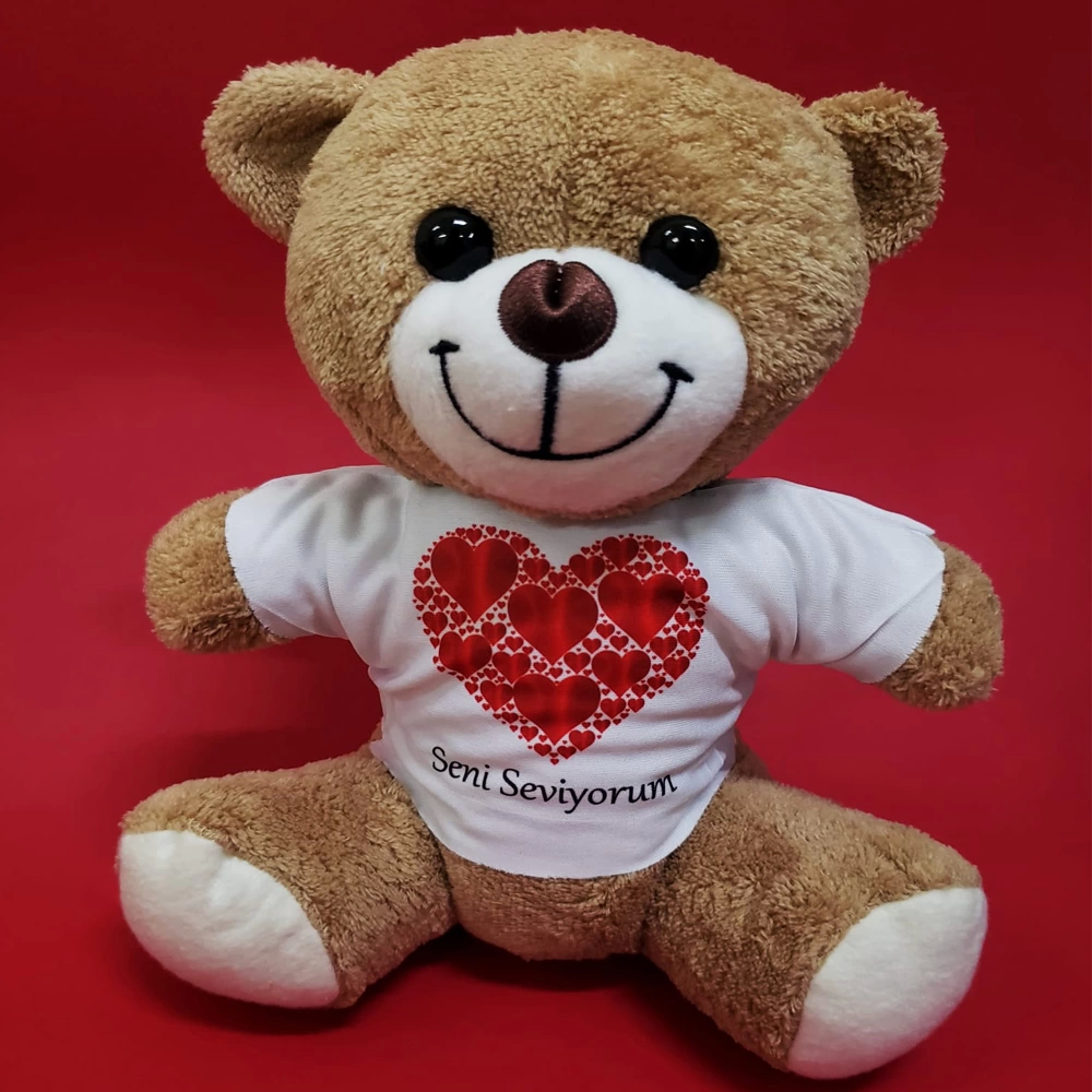 Love Tişörtlü Peluş Ayıcık - Lisinya Love Tişörtlü Peluş Ayıcık - Lisinya