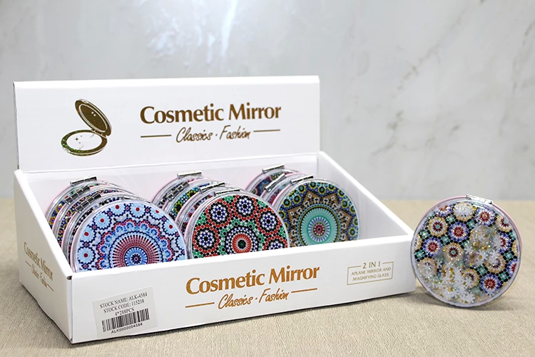 Mandala Desenli Hareketli Sulu El Aynası Alk4584 - Lisinya