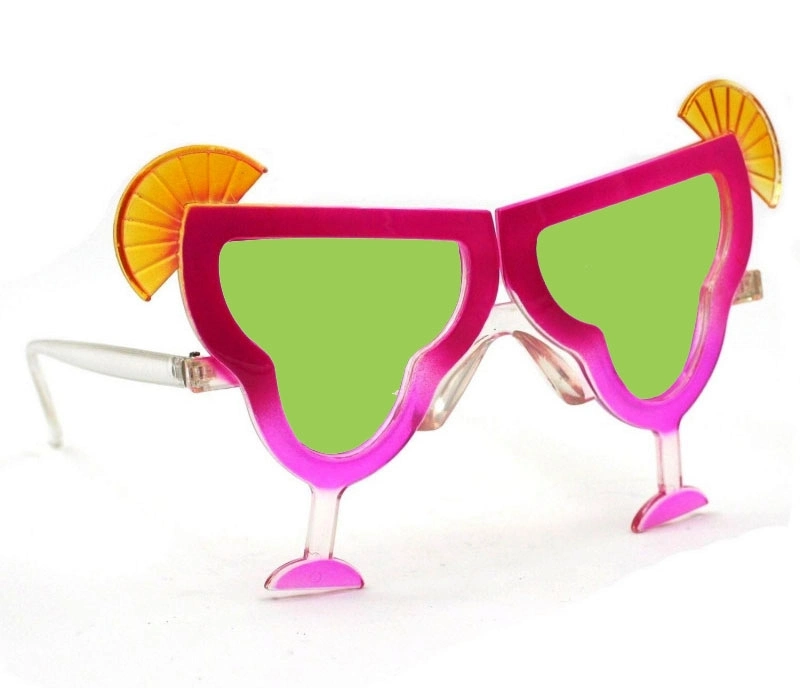 Margarita Bardak Şeklinde Parti Gözlüğü Pembe 16x8 Cm - Lisinya