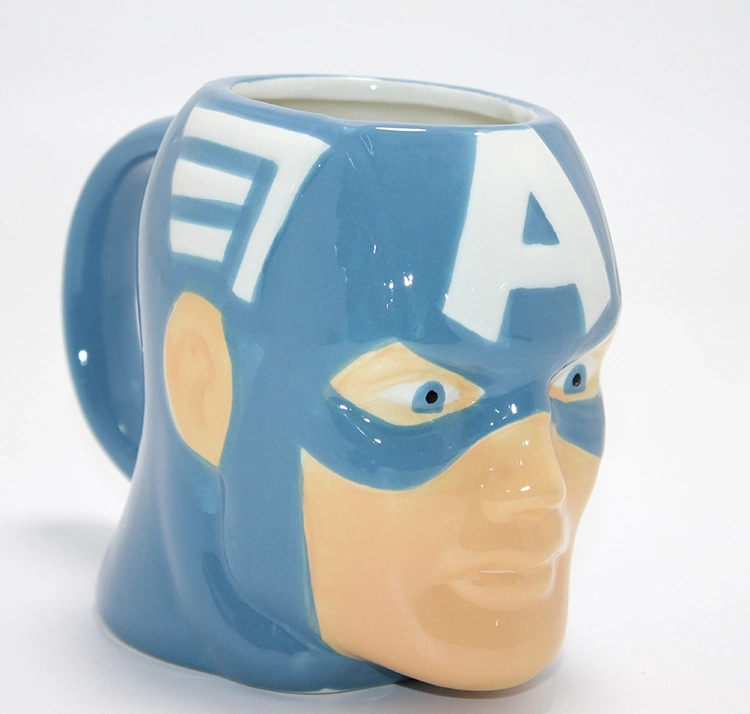 Marvel Captain America (kaptan Amerika) 3d Kabartmalı Karakter Kupa Bardak Alk4542 - Lisinya