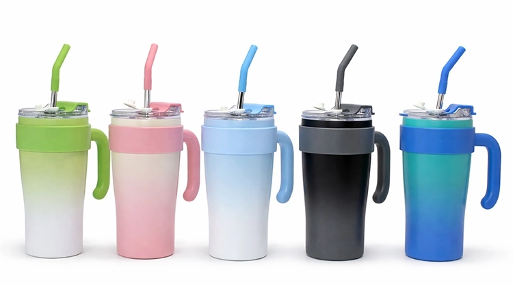 Mat Siyah Isı Muhafazalı Kulplu Ve Kilitli Çelik Termos Kupa Alk4634 - Lisinya