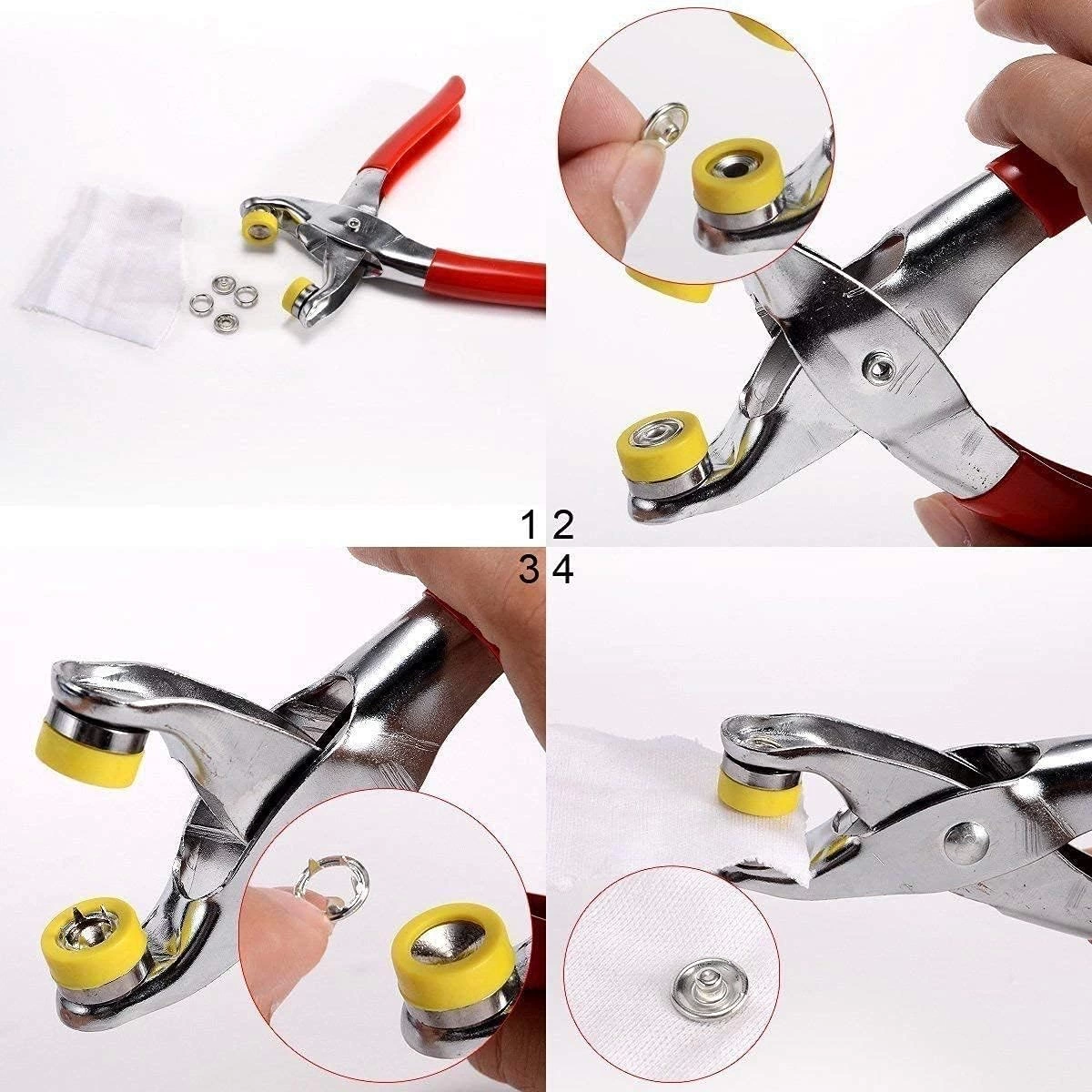 Metal Çıtçıtlı Düğme Pensesi Ve Düğmesi (25 Set) - Lisinya Metal Çıtçıtlı Düğme Pensesi Ve Düğmesi (25 Set) - Lisinya