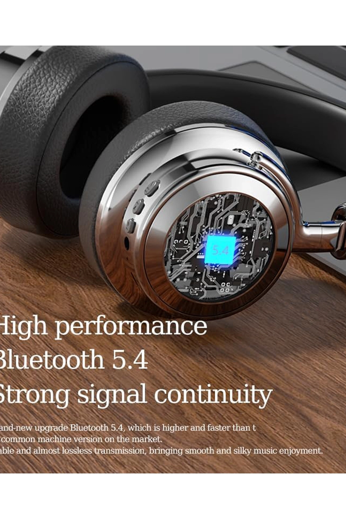 Metal Kulak Üstü Kablosuz Bluetooth Kulaklık Hybrid Anc Type-c Hızlı Şarj Bluetooth 6.0 - Lisinya