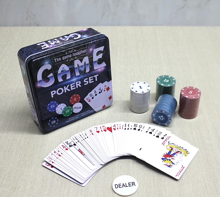 Metal Kutulu 80 Chip Ve 1 Adet İskambil  Kağit Setine Sahip Poker Oyunu Alk3534 - Lisinya