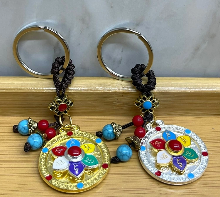 Metal Lotus Tılsımlı Şans Anahtarlık Alk4460 - Lisinya