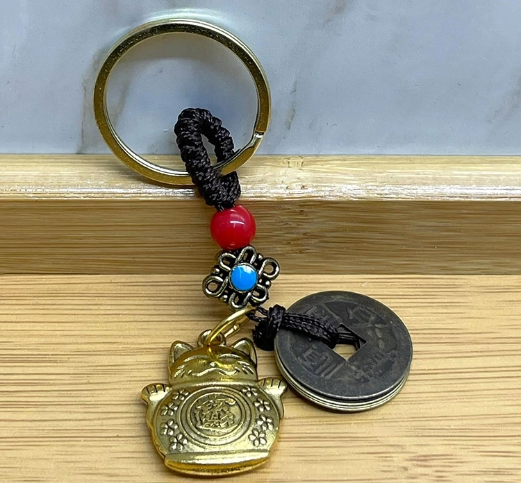 Metal Şans Ve Bereket Kedisi Anahtarlık Alk4453 - Lisinya