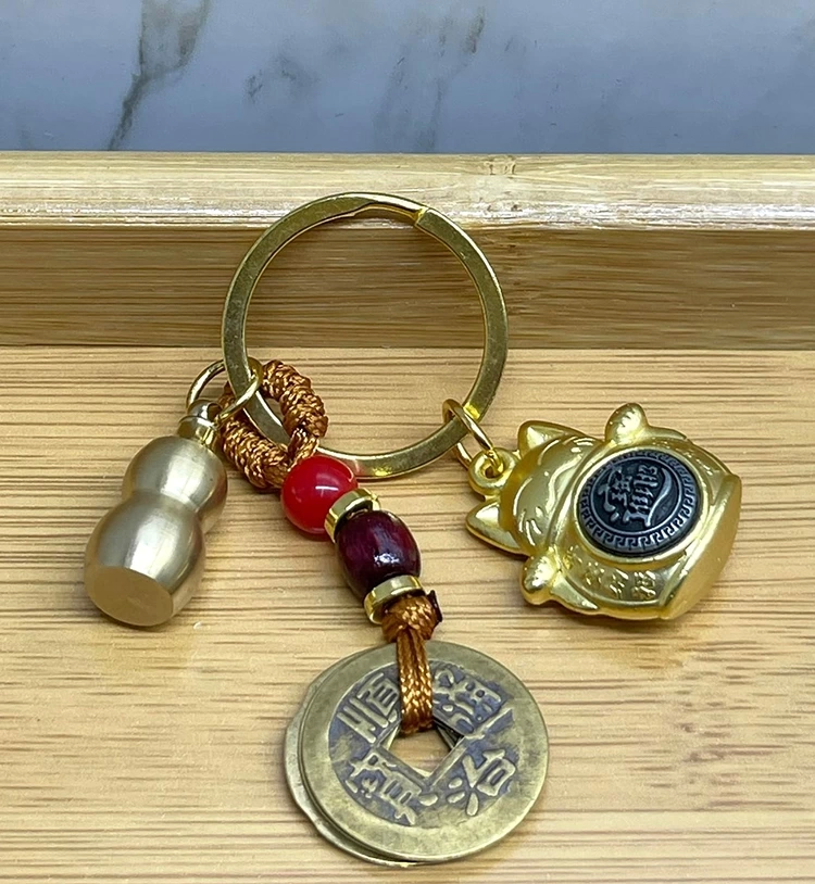 Metal Şans Ve Bereket Kedisi Anahtarlık Alk4456 - Lisinya
