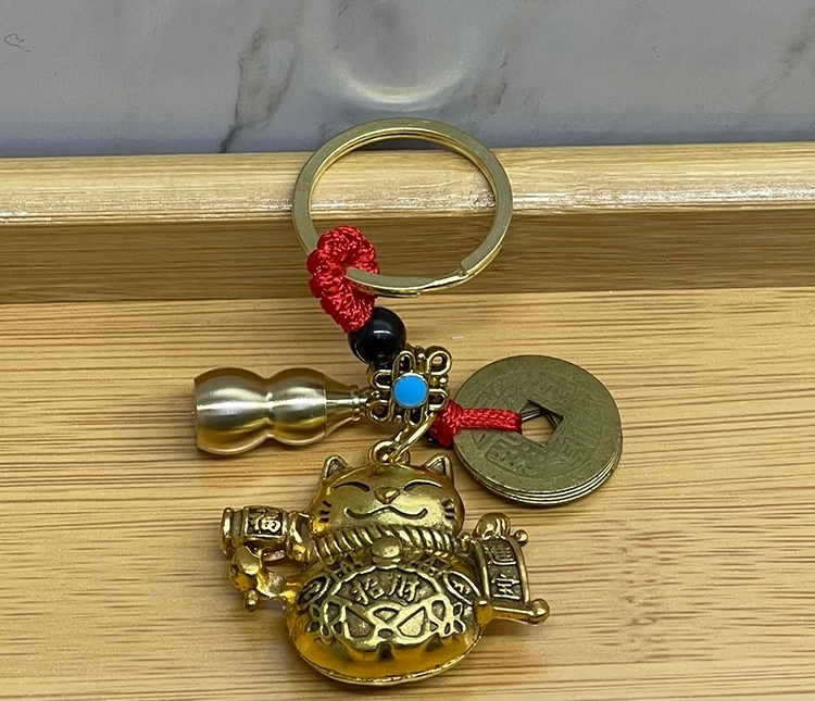 Metal Şans Ve Bereket Kedisi Anahtarlık Alk4467 - Lisinya