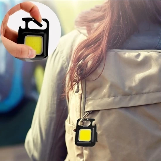 Mini 30 Ledli Mıknatıslı Anahtarlık Flash Kamp Lambası Askılı Kapak Açacaklı Şarjlı Fener - Lisinya Mini 30 Ledli Mıknatıslı Anahtarlık Flash Kamp Lambası Askılı Kapak Açacaklı Şarjlı Fener - Lisinya