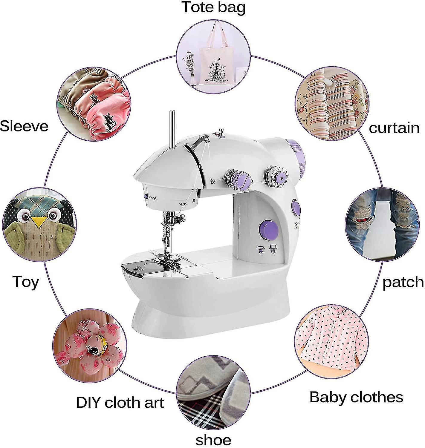 Mini Ev Dikiş Makinesi Pedallı Sewing Machine - Lisinya Mini Ev Dikiş Makinesi Pedallı Sewing Machine - Lisinya