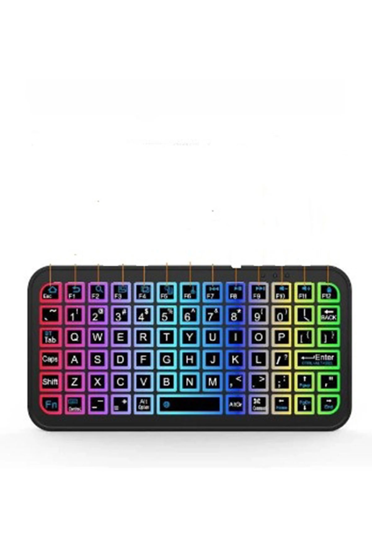 Mini Klavye Smarttv Işıklı Bluetooth Kablosuz Televizyon Ps3 Dizüstü Tabletler Ve Telefonlar İçin - Lisinya Mini Klavye Smarttv Işıklı Bluetooth Kablosuz Televizyon Ps3 Dizüstü Tabletler Ve Telefonlar İçin - Lisinya