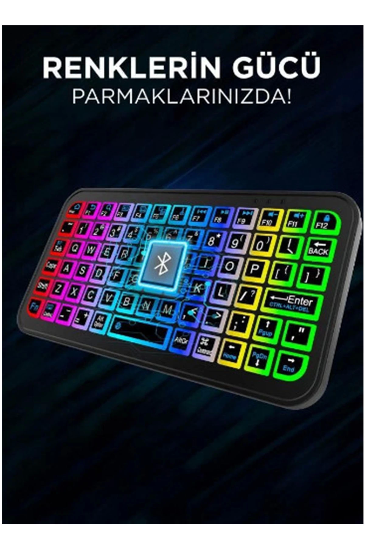 Mini Klavye Smarttv Işıklı Bluetooth Kablosuz Televizyon Ps3 Dizüstü Tabletler Ve Telefonlar İçin - Lisinya Mini Klavye Smarttv Işıklı Bluetooth Kablosuz Televizyon Ps3 Dizüstü Tabletler Ve Telefonlar İçin - Lisinya