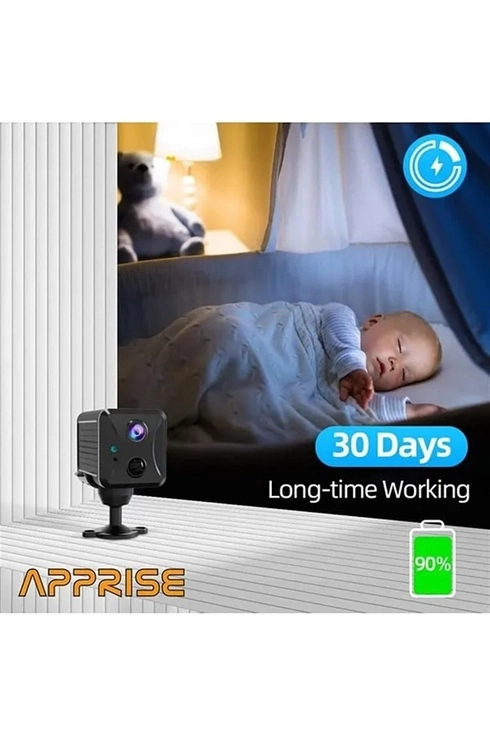 Mini Pır Sensörlü Algılamalı Sesli Konuşmalı 1080p Hd Kablosuz Kamera - Lisinya