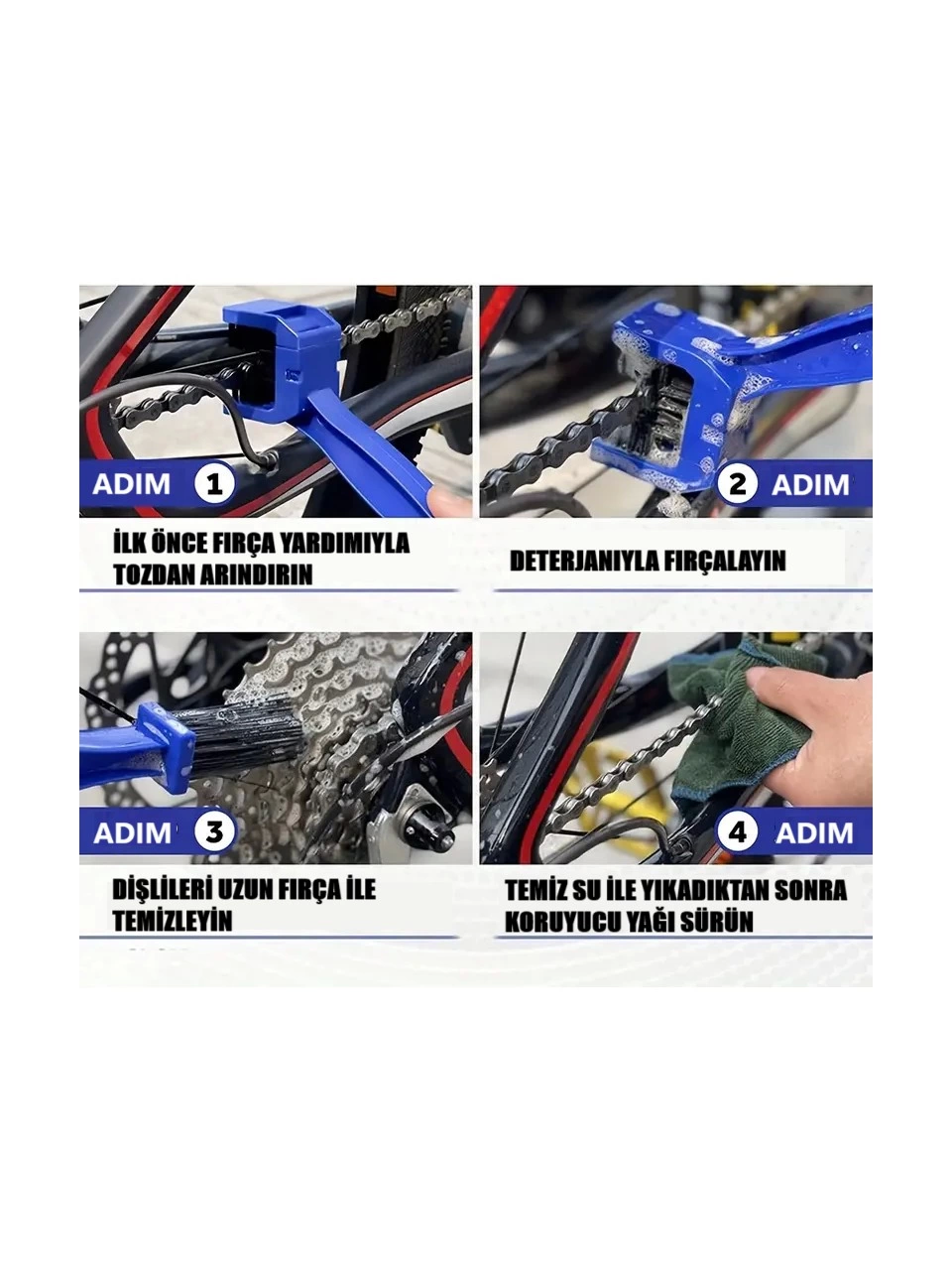 Motorsiklet Bisiklet Zinciri Temizleme Fırçası Çift Taraflı - Lisinya Motorsiklet Bisiklet Zinciri Temizleme Fırçası Çift Taraflı - Lisinya