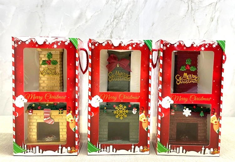 Noel Temalı Polyester Şömine Tütsülük İk023 - Lisinya