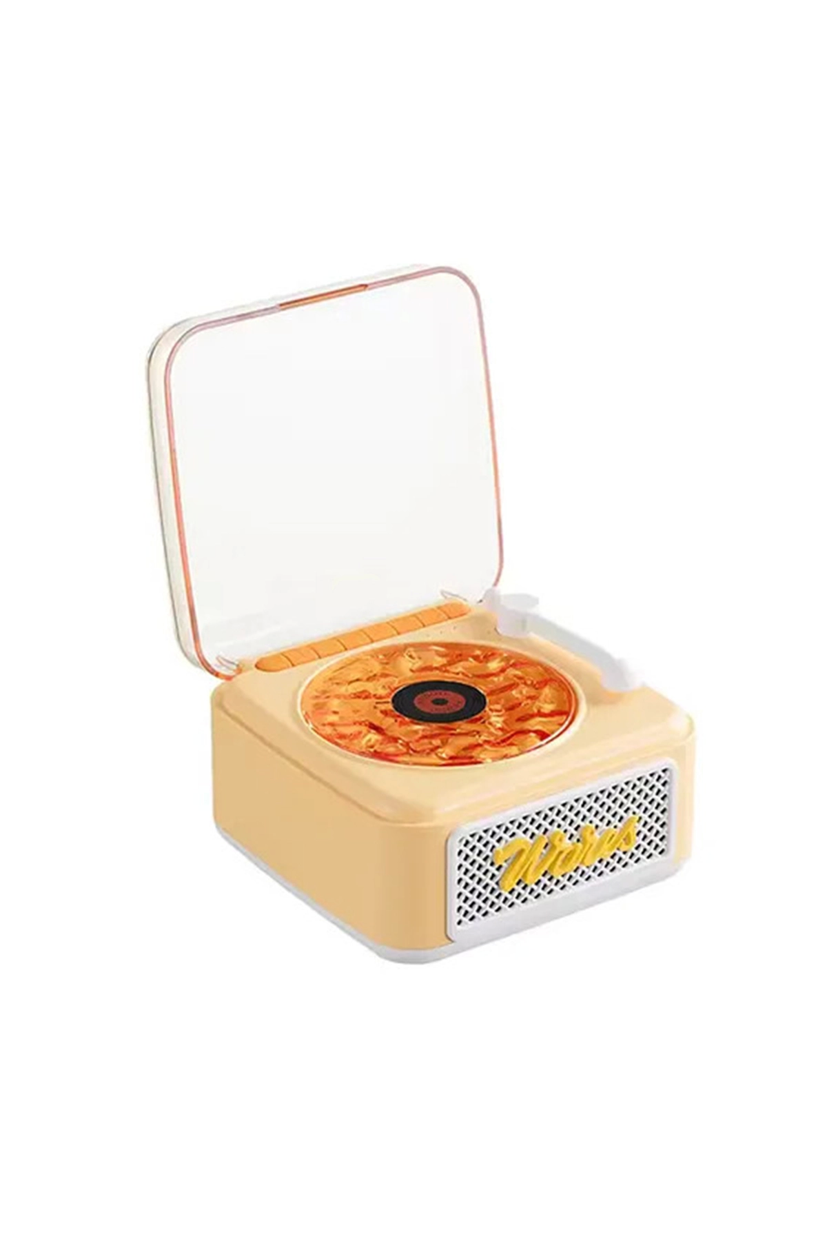 Nostalji Mini Plak Görünümlü Radyolu Bluetooth Hoparlör 3d Ses Dalgası Retro Müzik Plak Sarı - Lisinya Nostalji Mini Plak Görünümlü Radyolu Bluetooth Hoparlör 3d Ses Dalgası Retro Müzik Plak Sarı - Lisinya