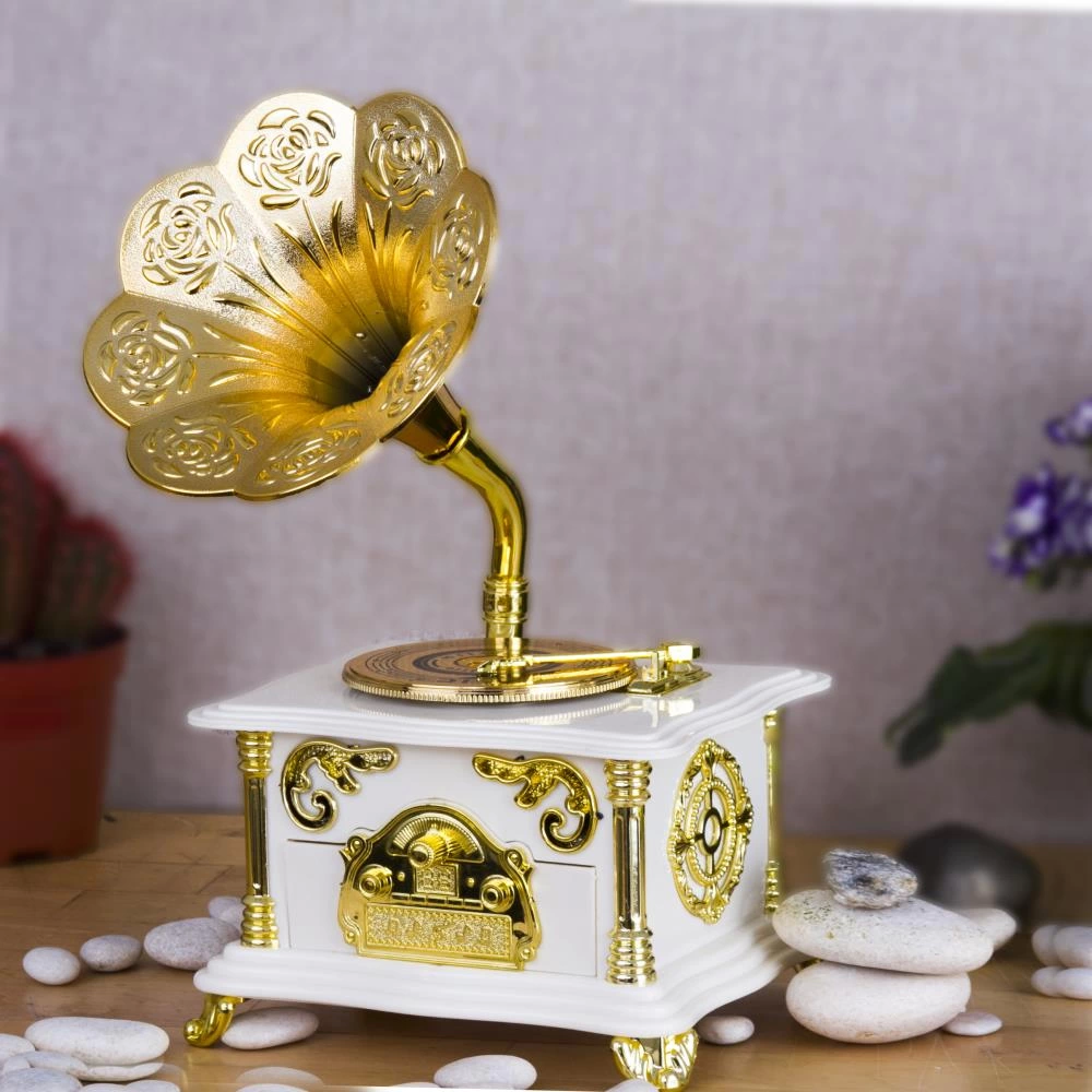 Nostaljik Gramofon Müzik Kutusu - Lisinya Nostaljik Gramofon Müzik Kutusu - Lisinya