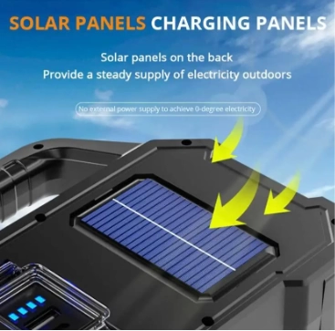 P-880a Solar Powerbanklı Şarjlı Taşınabilir Güçlü Fener - Lisinya P-880a Solar Powerbanklı Şarjlı Taşınabilir Güçlü Fener - Lisinya