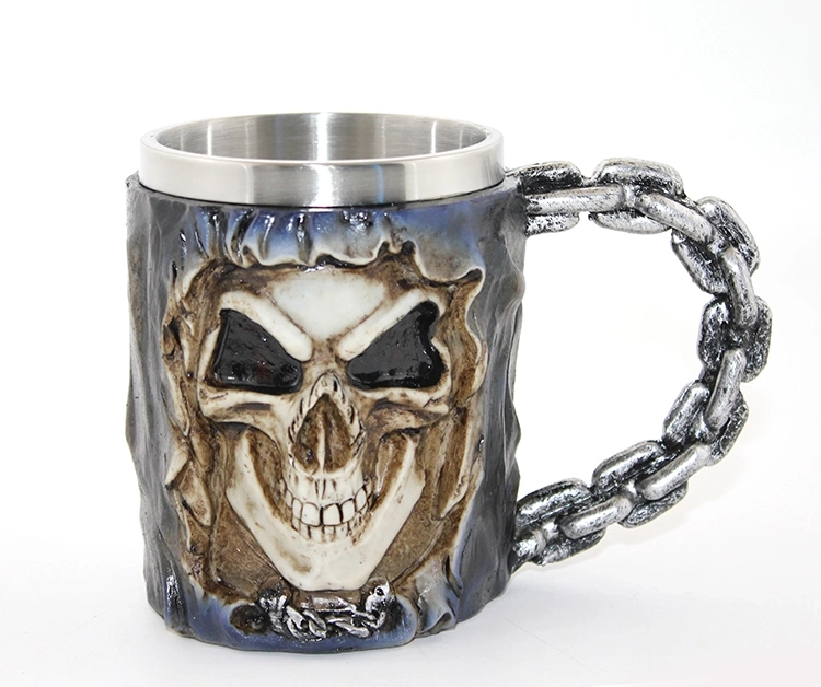 Paslanmaz Çelik Kurukafa Kupa Bardak Alk2564 - Lisinya