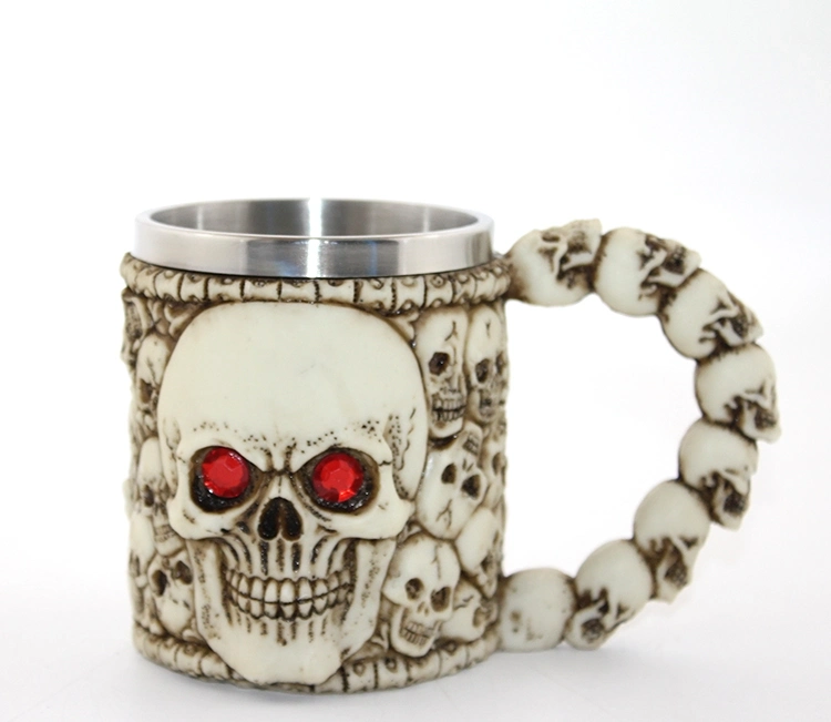 Paslanmaz Çelik Kurukafa Kupa Bardak Alk2593 - Lisinya