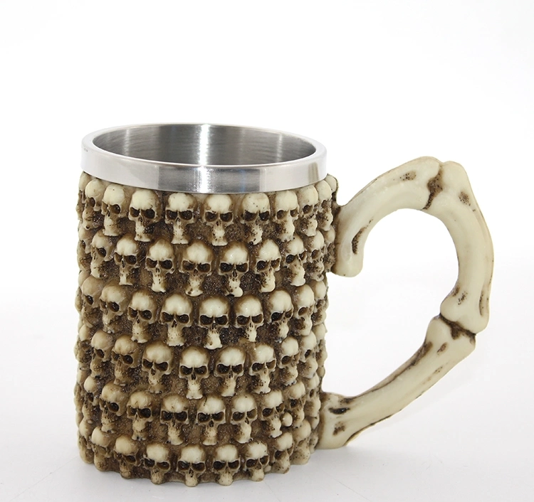 Paslanmaz Çelik Kurukafa Kupa Bardak Alk2595 - Lisinya