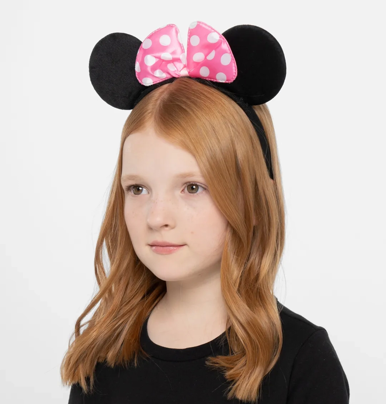 Pembe Fiyonklu Minnie Mouse Tacı Mini Kulak - Lisinya