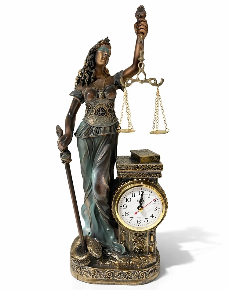 Polyester Saatli Adalet Figürü Alk4414 - Lisinya