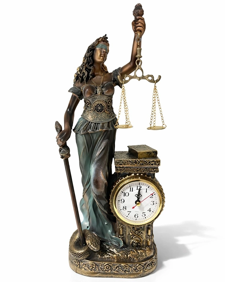 Polyester Saatli Adalet Figürü Alk4416 - Lisinya