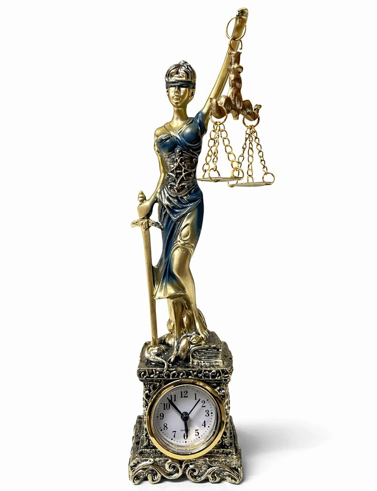 Polyester Saatli Adalet Figürü Alk4427 - Lisinya