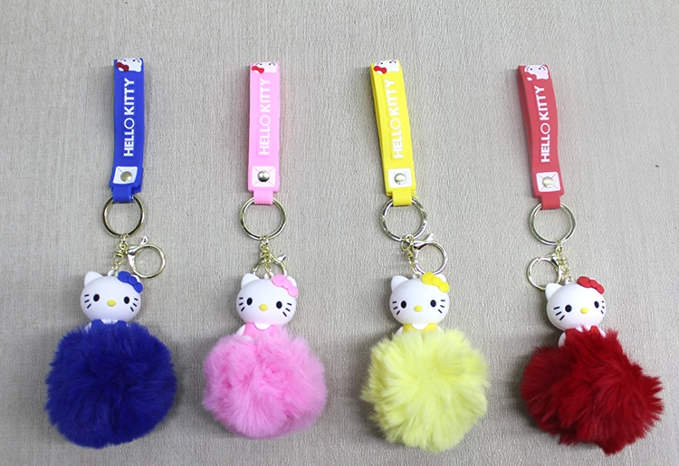 Ponponlu Hello Kitty Anahtarlık Alk4247 - Lisinya