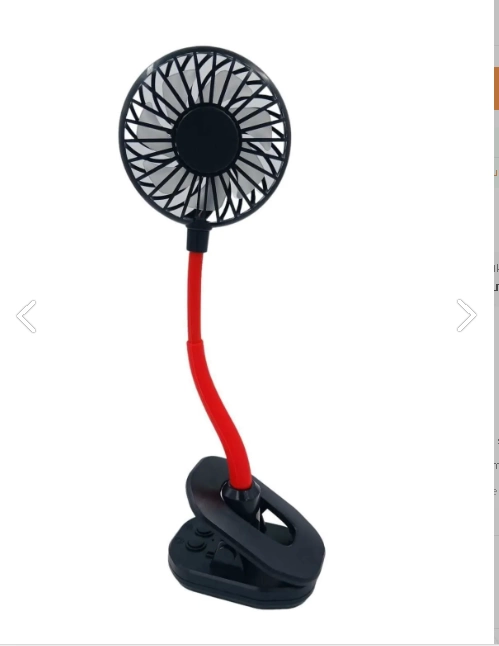 Portatif Işıklı Mini Klipsli Fan - Lisinya
