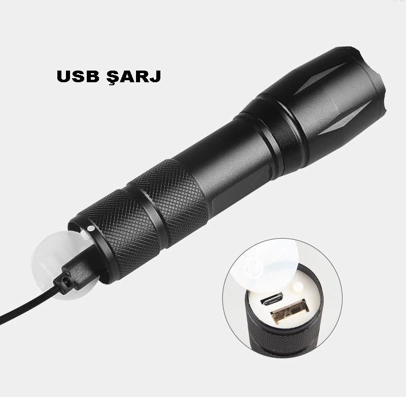 Powerbank Özellikli Uzun Menzilli El Feneri Wt-039 - Lisinya Powerbank Özellikli Uzun Menzilli El Feneri Wt-039 - Lisinya