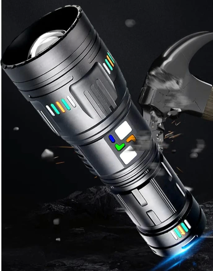 Pro F-3002 Alüminyum Tg Led Gece Şeritli Type-c Şarjlı El Feneri - Lisinya Pro F-3002 Alüminyum Tg Led Gece Şeritli Type-c Şarjlı El Feneri - Lisinya