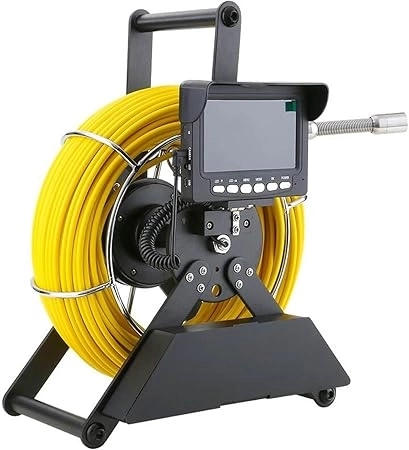 Profosyonel Ekranlı Kameralı 30 Metre Fiber Kablo Yılan Endoskop Kameralı Hafıza Kart Girişli Kuyu, Sondaj, Kanalizyasyon Kamerası 8 Mm 4.3 Inc - Lisinya