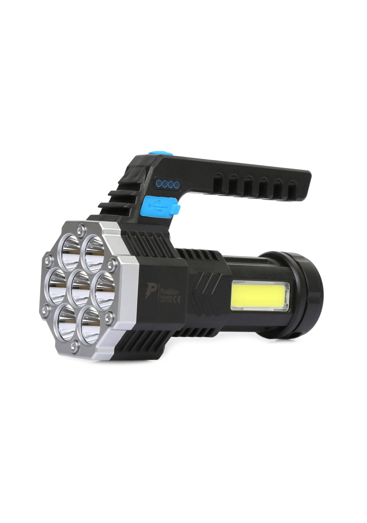 Ps-3879 Usb Şarj Göstergeli Şarj Edilebilir 7*xpe +cob Led El Feneri - Lisinya Ps-3879 Usb Şarj Göstergeli Şarj Edilebilir 7*xpe +cob Led El Feneri - Lisinya