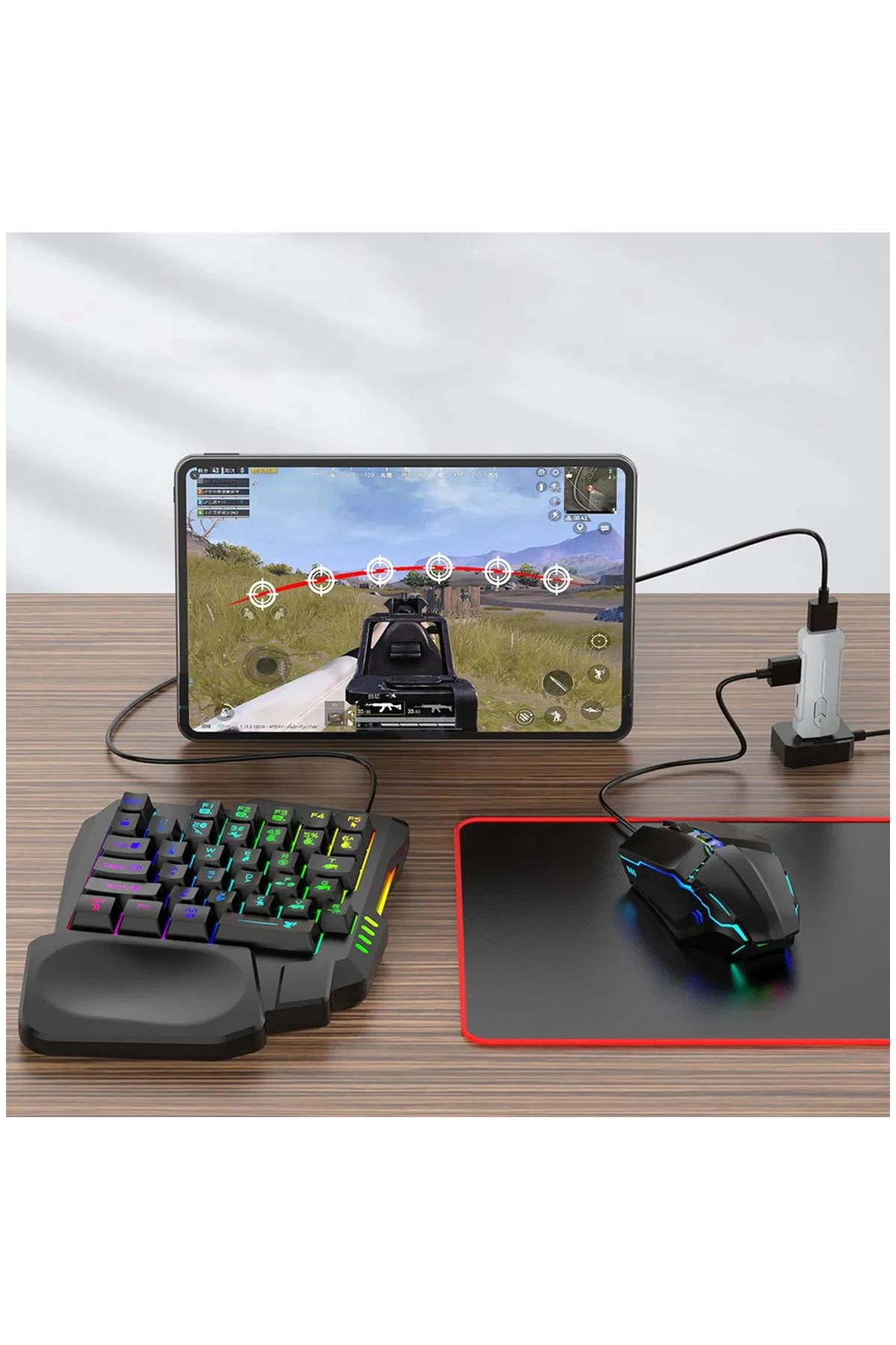 Pubg Mobil Oyun Kiti 5in1 Bt5.3 Klavye Mouse Dönüştürücü Seti Pugb Seti - Lisinya