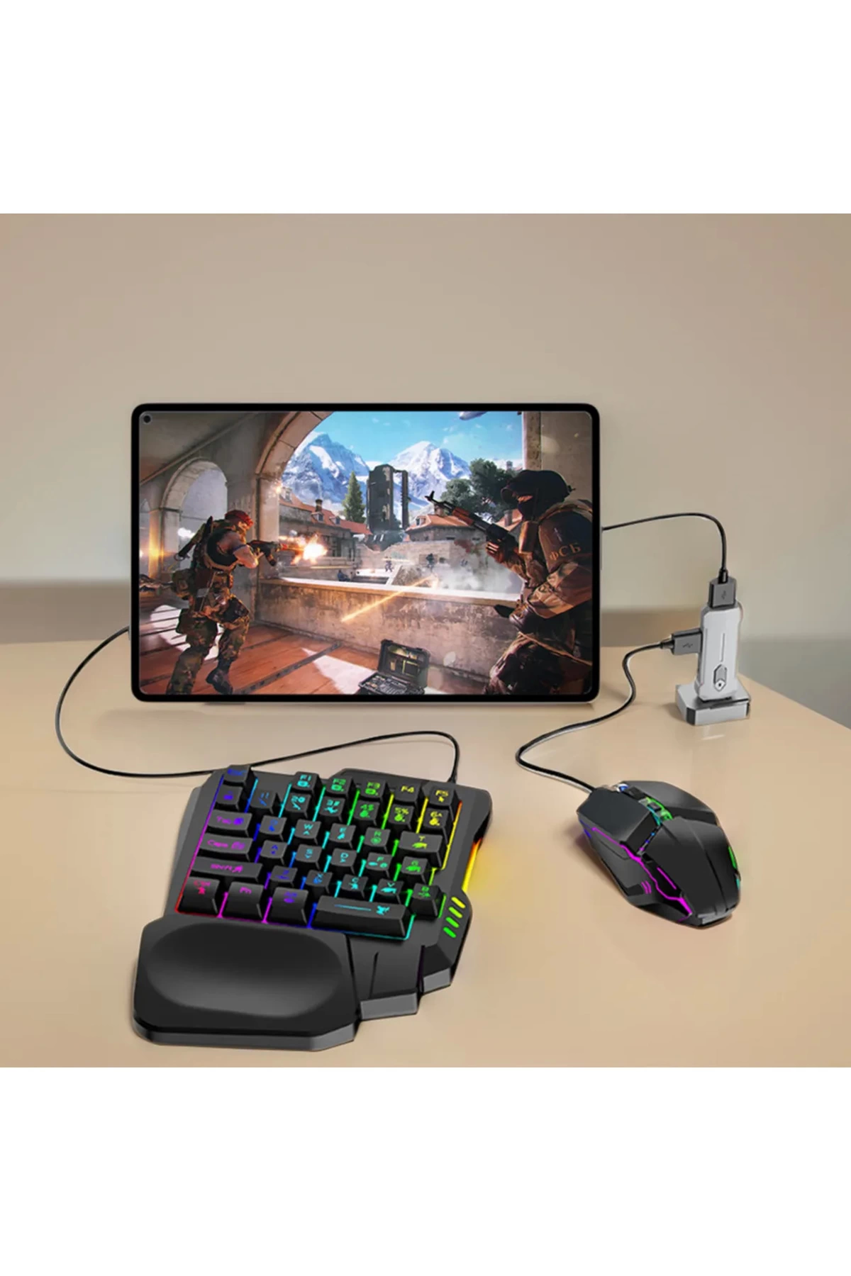 Pubg Mobil Oyun Kiti 5in1 Bt5.3 Klavye Mouse Dönüştürücü Seti Pugb Seti - Lisinya