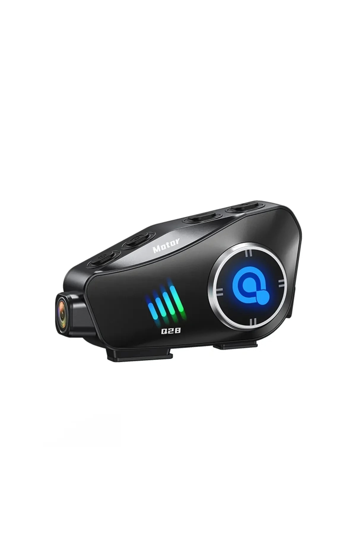 Q28 Motosiklet Kask Bluetooth Kulaklık 1080p Kamera Interkom Kulaklık Su Geçirmez Intercom - Lisinya