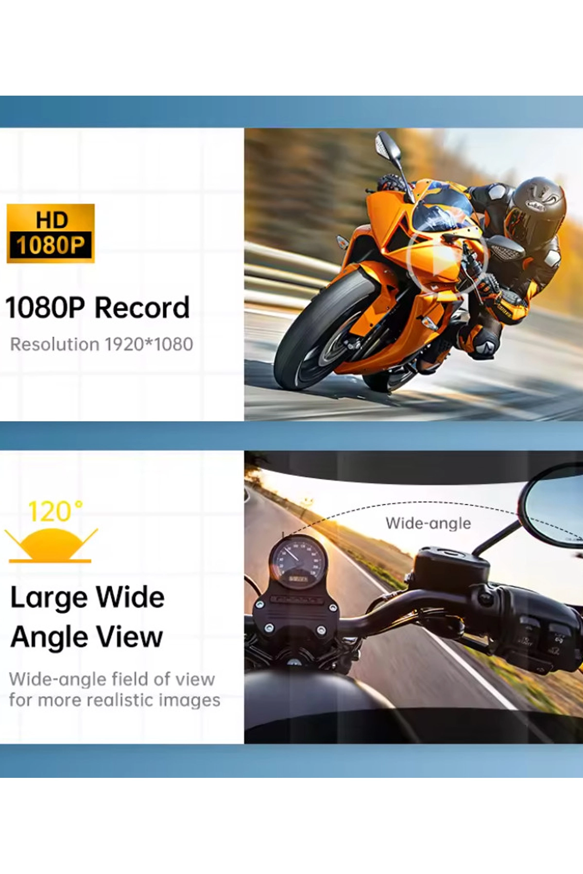 Q29 Motosiklet Kask Bluetooth Kulaklık Eşleşmeli 1080p Kamera Geniş Açı Su Geçirmez Intercom - Lisinya