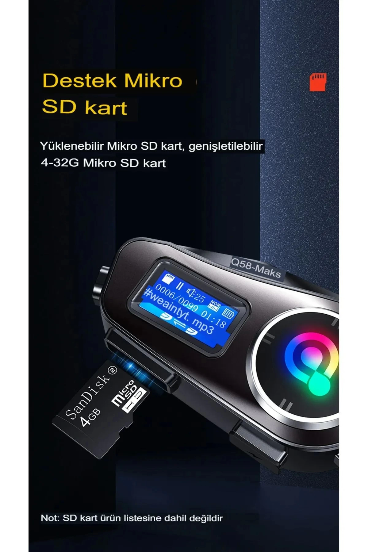 Q58-max Radyolu 2 Kişi Bağlantılı Bluetooth Kask Kulaklık Ekranlı Fenerli Müzik Ve Telsiz Intercom - Lisinya Q58-max Radyolu 2 Kişi Bağlantılı Bluetooth Kask Kulaklık Ekranlı Fenerli Müzik Ve Telsiz Intercom - Lisinya
