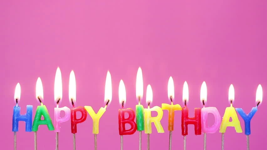 Rengarenk Happy Birthday Yazılabilen Doğum Günü Mumu - Lisinya