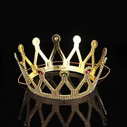 Rönesans Kostümlü Kraliyet Ortaçağ Altın Gold Kraliçe Prenses Tacı - Lisinya Rönesans Kostümlü Kraliyet Ortaçağ Altın Gold Kraliçe Prenses Tacı - Lisinya