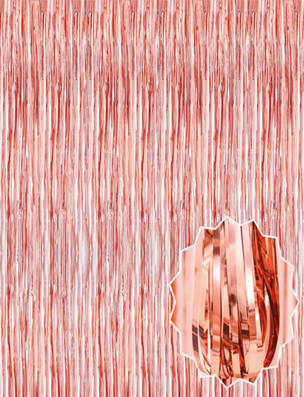 Rose Gold Püsküllü Kapı Perdesi - Parti, Bekarlığa Veda, Doğum Günü 1x2 M - Lisinya Rose Gold Püsküllü Kapı Perdesi - Parti, Bekarlığa Veda, Doğum Günü 1x2 M - Lisinya