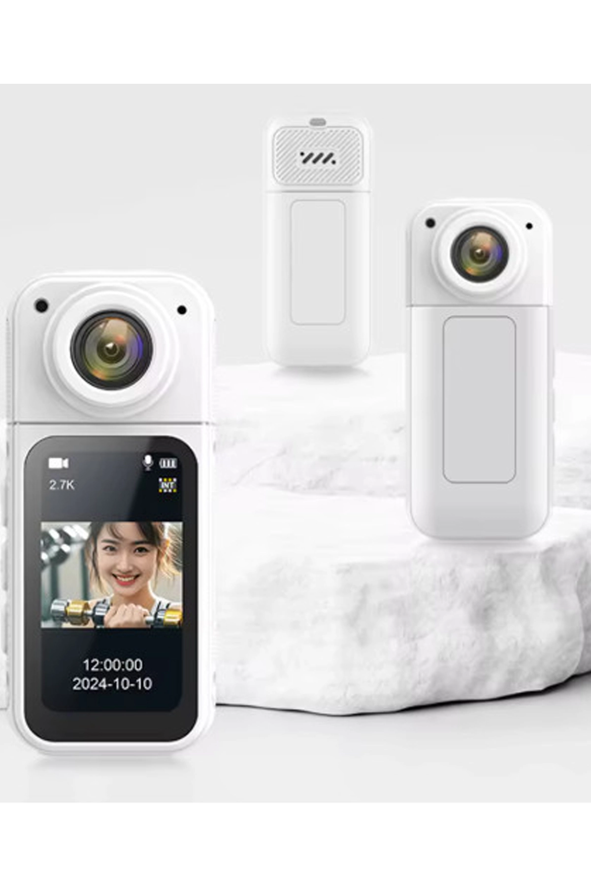 S70 Mıknatıslı Yaka Kamerası Hd Kalite, 30 Fps, Kolay Bağlantı, Boyun Askısı 2.7k Siyah - Lisinya